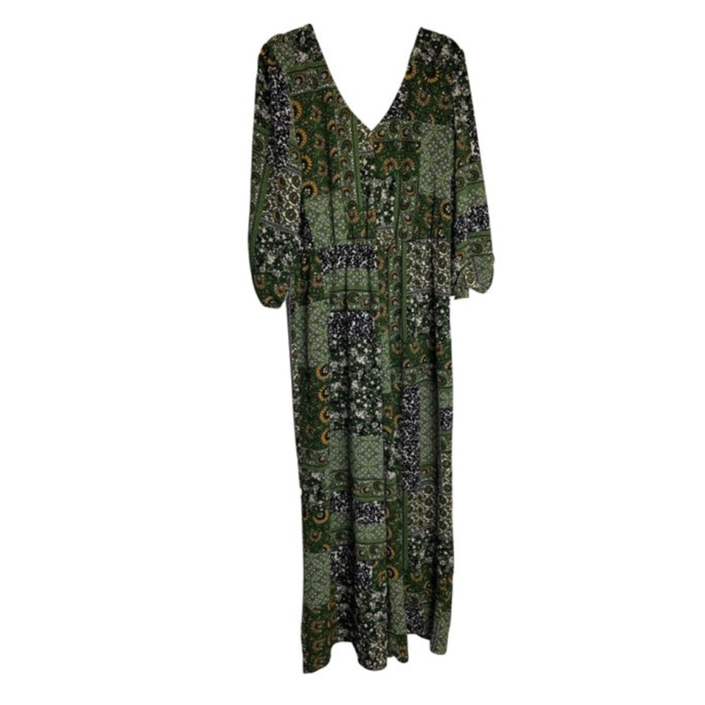 XL Floral Vintage Long Sleeve Pant One Piece